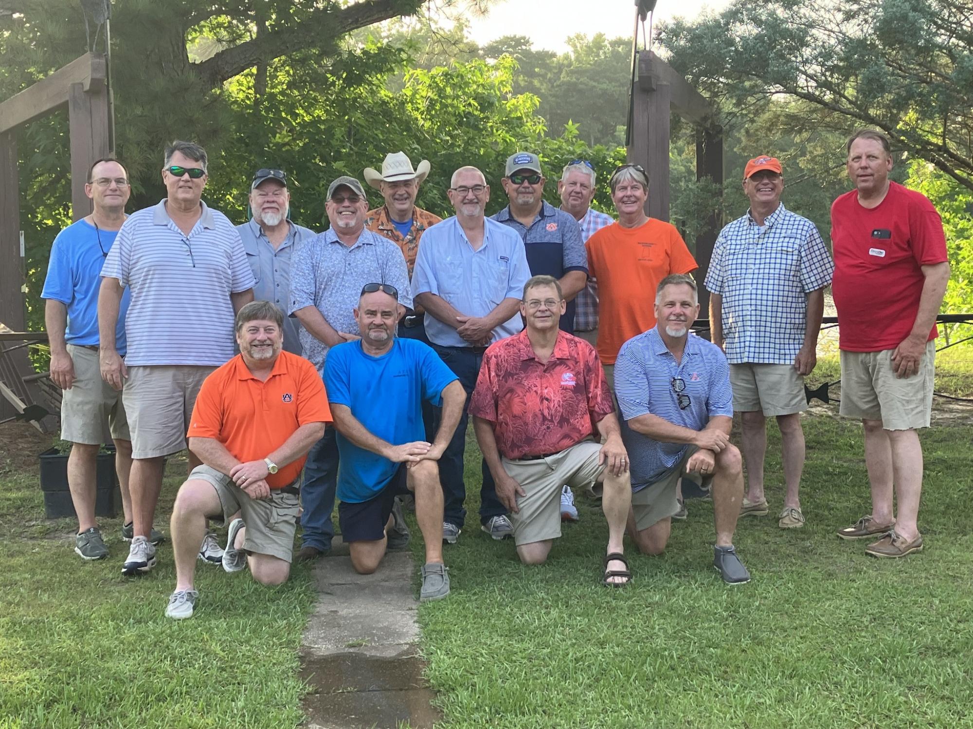 Back Row Left to Right: Tony Logan, John Monroe, Blaine Chastang, Charlie Shaffer, Richard Bishop, Hooper Mathews, Greg Phillips, and Ed Kone  2nd Row Left to Right: James Hamrick, Mike Harrison, and Kevin York  Front Row: Dan Till, Mike Shinn, Kenneth Barlow, and Adam Alley 